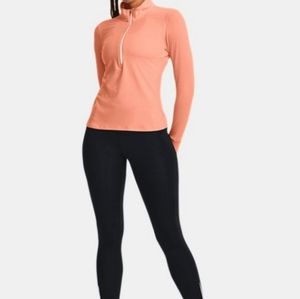 Under Armour 1/2 Zip Tech Twist Athletic Orange Top